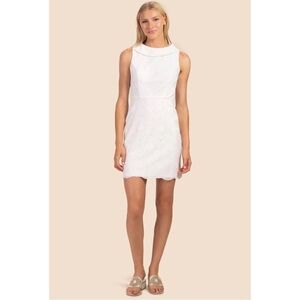 TRINA TURK Lomita Circle-Embroidered Mini Dress Size 10